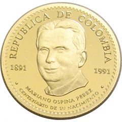 50 000 Pesos Mariano Ospina Perez