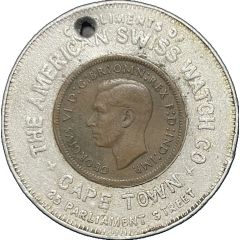 Encased coin - American Swiss Cape Town