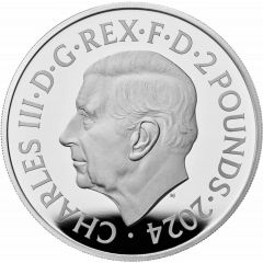 2 Pounds - Charles III Year of the Dragon, Silver Proof