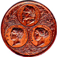 Token - Lyon Démolition du mur d’enceinte de la Croix Rousse 1865