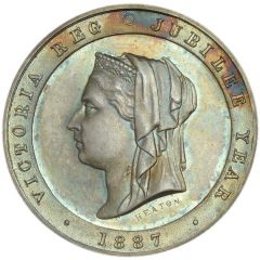 Medal - Victoria Golden Jubilee, Heaton, silver