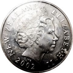 5 Dollars - Elizabeth II 4th Portrait, America`s Cup