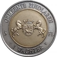 Token - 5 Florin Gemeente Zuidlaren