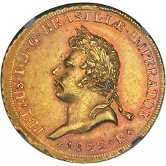 6400 Réis - Pedro I - Coronation of Pedro I