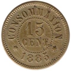 15 Centimes - Fabrique D. M F & Co Porrentruy
