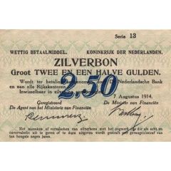 2 1/2 Gulden Silver Voucher