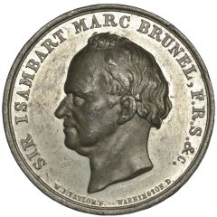 Medal - Completion of the Thames Tunnel white metal