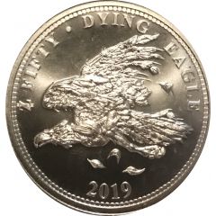 1 Ounce Silver 50 Zombucks - The Dying Eagle