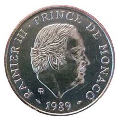 100 Francs - Rainier III Anniversary of Reign