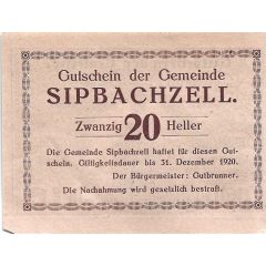 20 Heller Sipbachzell