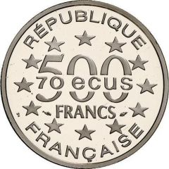 500 Francs / 70 Ecus Brandenburg Gate
