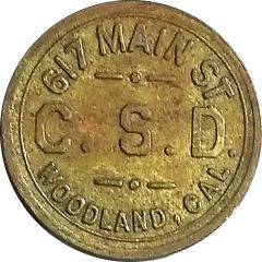 5 Cents - C.S.D. 617 Main St., Woodland, California