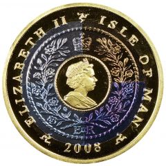 1 Crown - Elizabeth II 4th portrait, Four Elements, Gold & Titanium