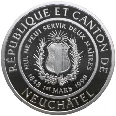 1 Alexis - Republic and Canton of Neuchâtel silver
