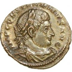 Nummus - Constantinus I SOLI INVICTO COMITI with T/F, Treveri