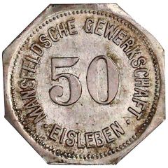 50 Pfennigs - Eisleben Mansfeldsche Gewerkschaft