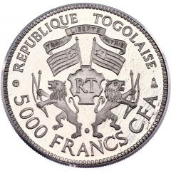5000 Francs CFA General Gnassingbe Eyadema, Pattern