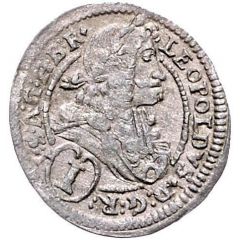 1 Kreuzer landmünz - Leopold I Graz