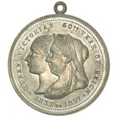 Medalet - Victoria Diamond Jubilee; aluminium
