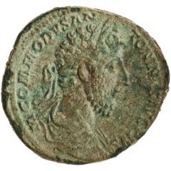 Sestertius - Commodus TR P VIIII IMP VI COS IIII P P S C, Fides