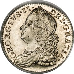 6 Pence - George II Older bust