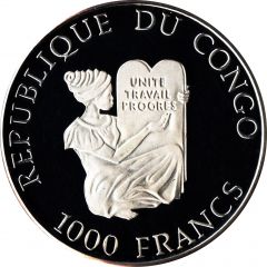 1000 Francs CFA Elephants