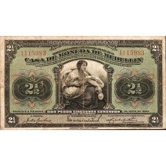 2 1/2 Pesos Overprint