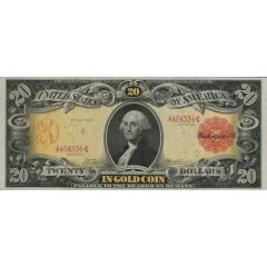 20 Dollars Gold Certificate - `Technicolor note`
