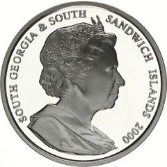 2 Pounds - Elizabeth II Discovery of South Georgia, Silver Proof issue