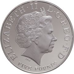 5 Pounds - Elizabeth II Queen Mother, Silver Proof