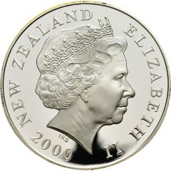 10 Dollars - Elizabeth II 4th Portrait, New Zealand, First to the Future