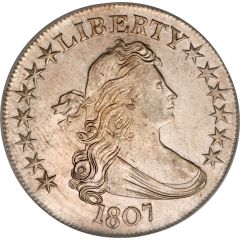 1/2 Dollar `Draped Bust Half Dollar` Heraldic eagle