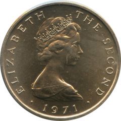 10 New Pence - Elizabeth II Three Legs of Man