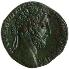 Sestertius - Commodus P M TR P VIIII IMP VI COS IIII P P S C, Pax
