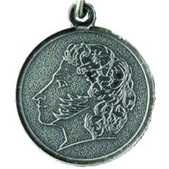Miniature medal of Pushkin