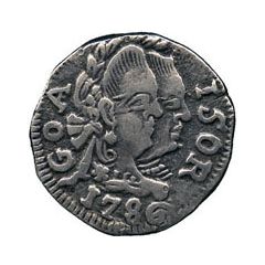 150 Réis - Maria I and Pedro III Goa mint