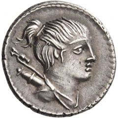 Denarius Postumia: Caius Postumius, C POSTVMI TA