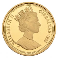 1/5 Crown - Elizabeth II Discus Thrower, Gold Proof