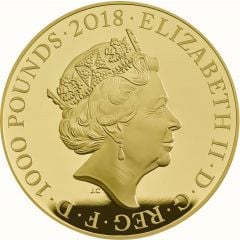 1000 Pounds - Elizabeth II Armistice, Gold Proof