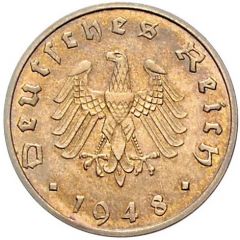 10 Reichspfennig Allied Occupation - Pattern