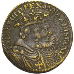 Counter token - Louis XIII & Anna of Austria Mathäus Lauffer