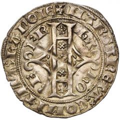 Groat `with Monogram` - Margaret II of Avesnes