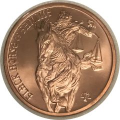 1 oz Copper Black Horse of Famine