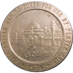 1/2 Dollar Gaming Token - El Casino Freeport, Grand Bahama Island