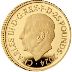 25 Pounds - Charles III Death Star II, Gold Proof