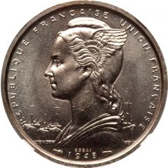 2 Francs Cupronickel pattern