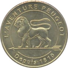 Monnaie de Paris Tourist Token - L`aventure Peugeot Depuis 1810