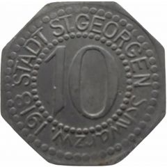 10 Pfennig - St. Georgen im Schwarzwald