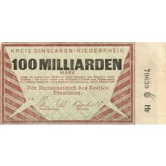 100 000 000 000 Mark Kreis Dinslaken