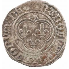 Small Blanc with sun - Charles VIII